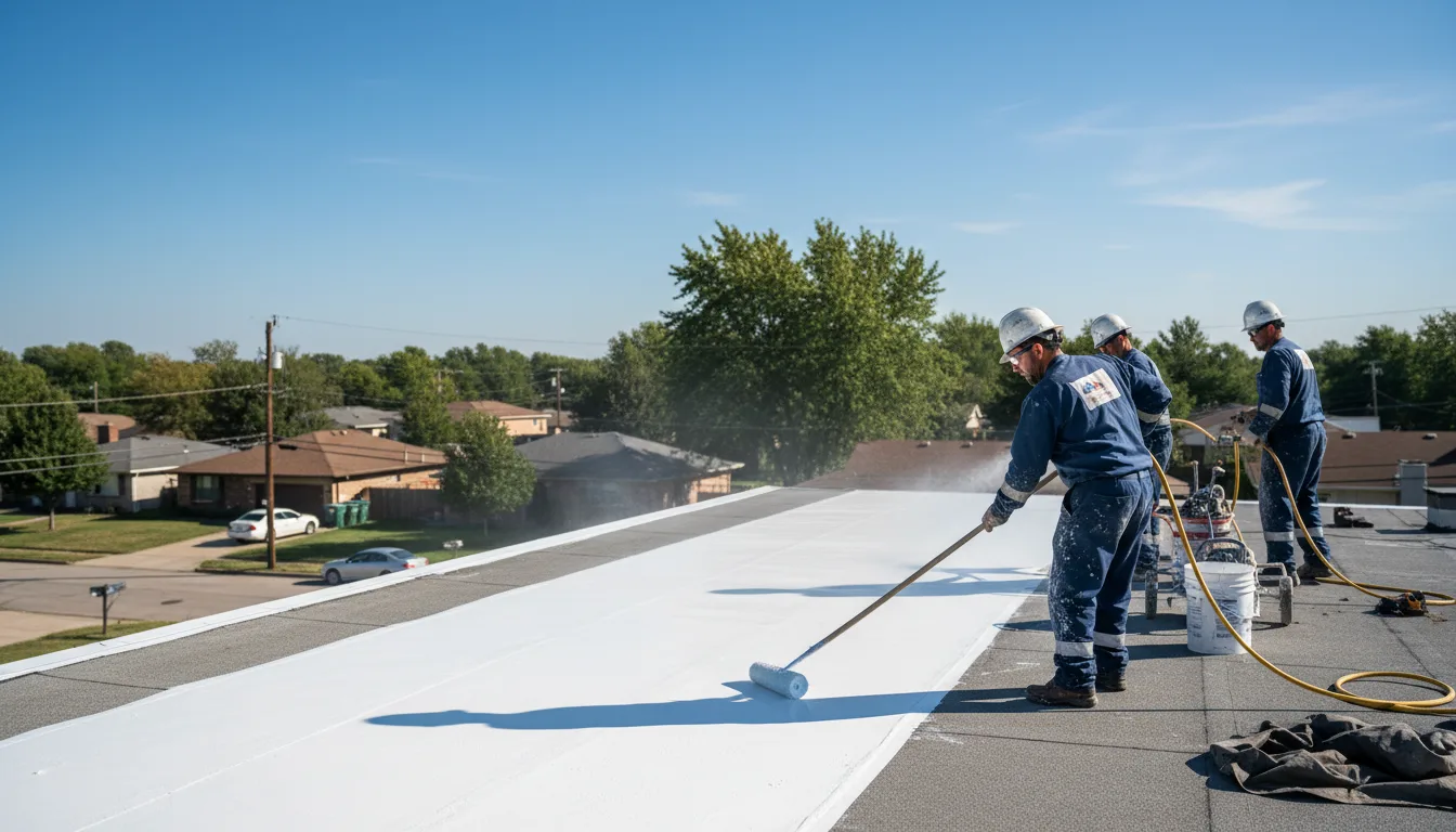 Commercial roof coating in New Palestine, IN near me